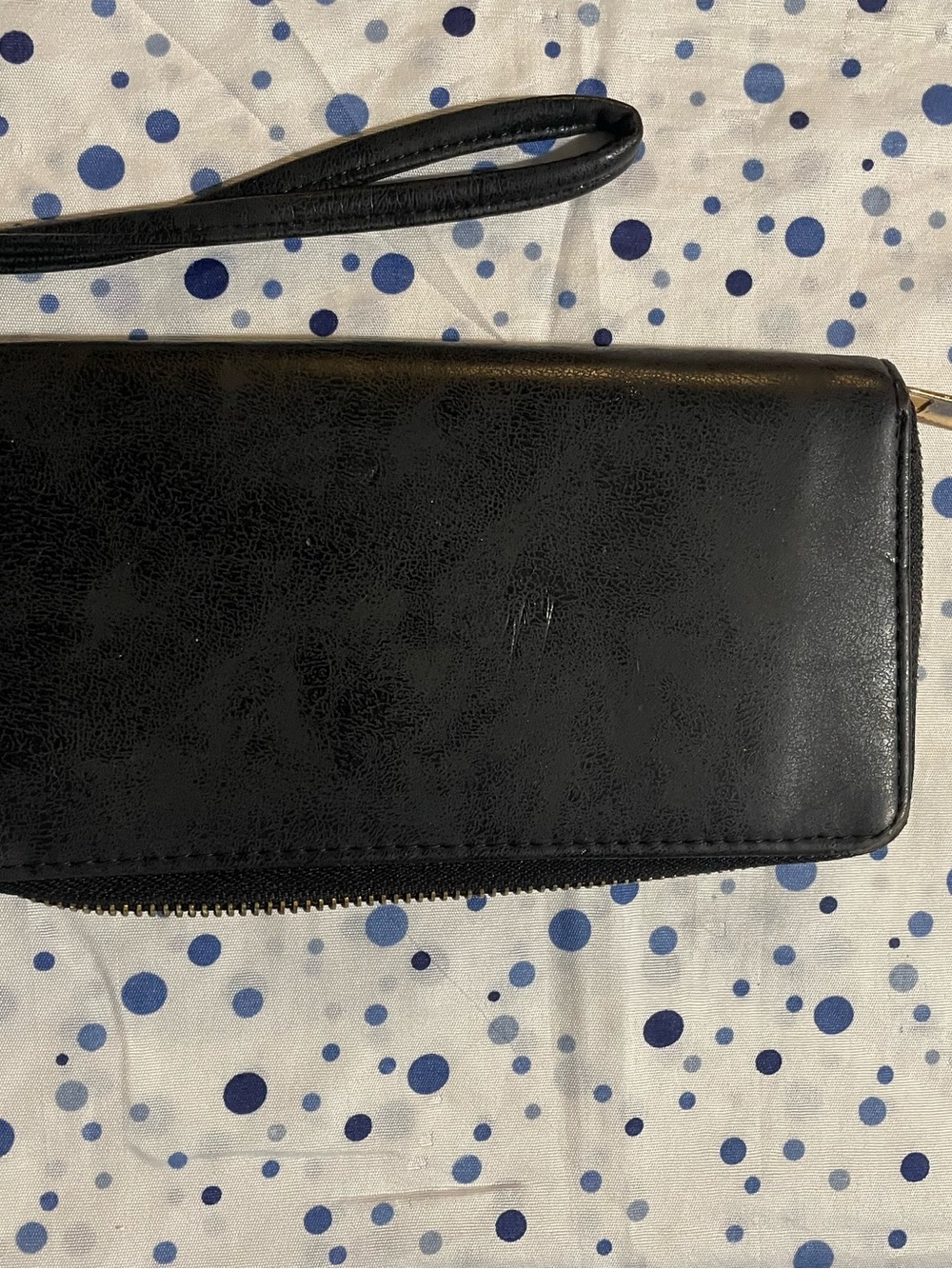 Black Wristlet Wallet - Sleek Women's Clutch